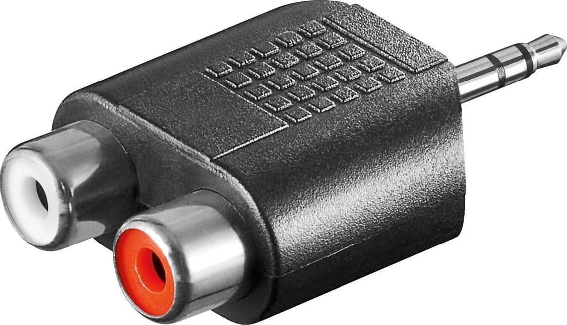 Adattatore Audio 3.5mm Maschio a 2 RCA Stereo Femmina in Connettori RCA Scontolo.net - Potenza, commercioVirtuoso.it