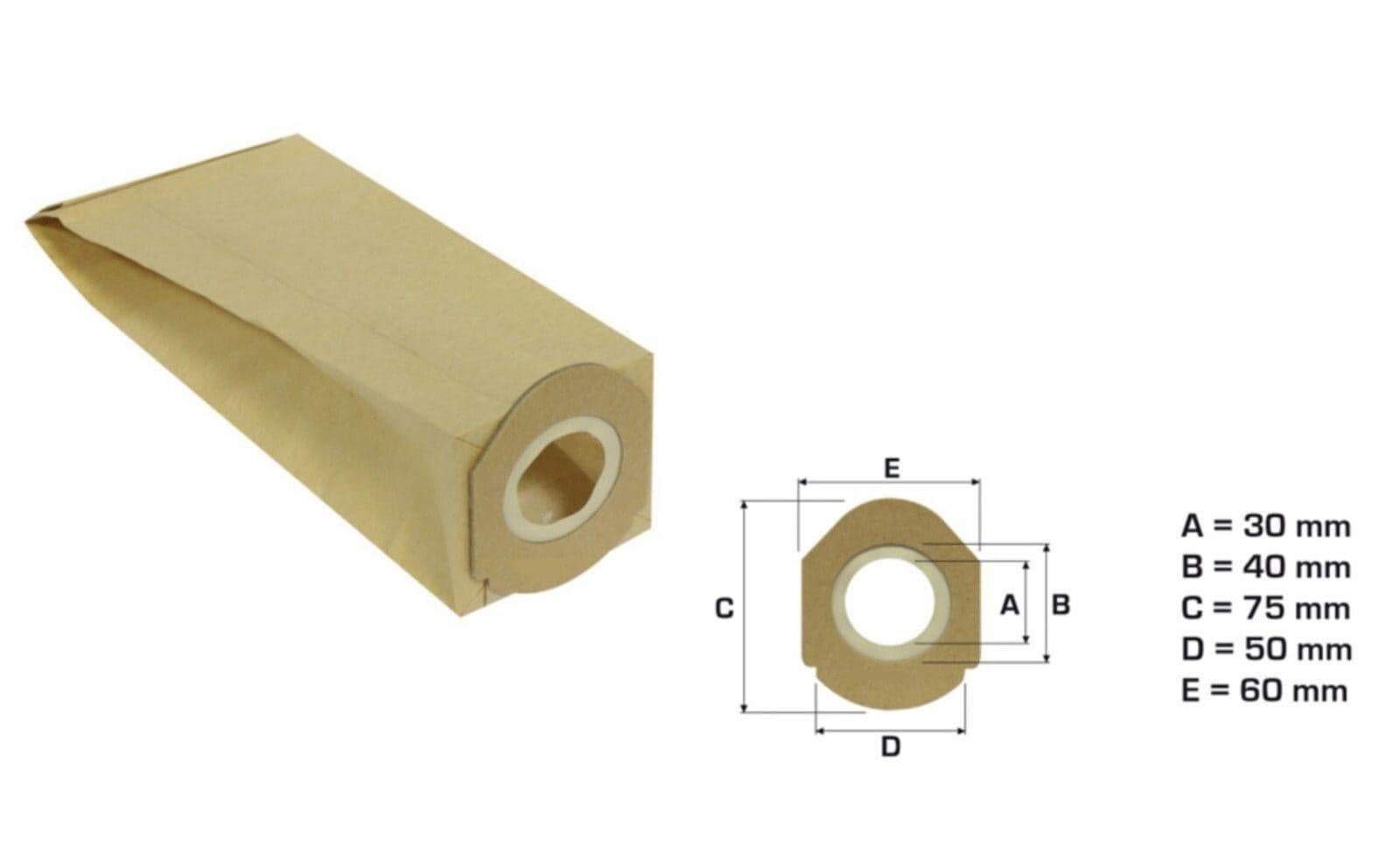 SACCHETTI ASPIRAPOLVERE HOOVER SCOPA ATHYSS ST200F 320E 325EC - pz 8 -- HV 35 in prodotto EuroStore07 - Alatri, commercioVirtuoso.it