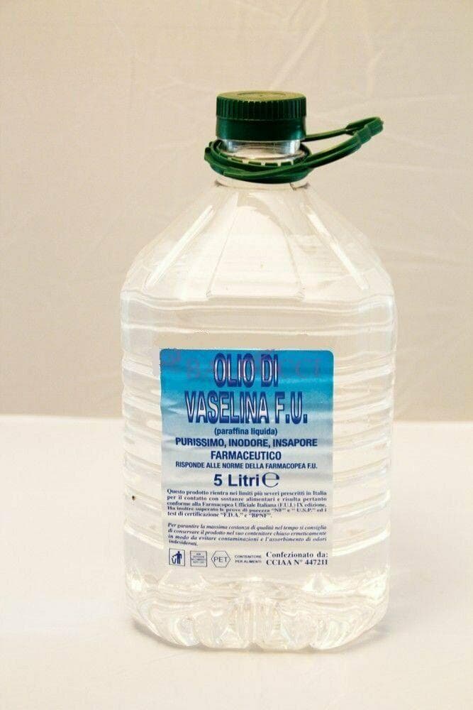 OLIO DI VASELINA FARMACEUTICO 'F.U.' 5 LITRI USO ENOLOGICO E ALTRO FERR 269223 in prodotto EuroStore07 - Alatri, commercioVirtuoso.it