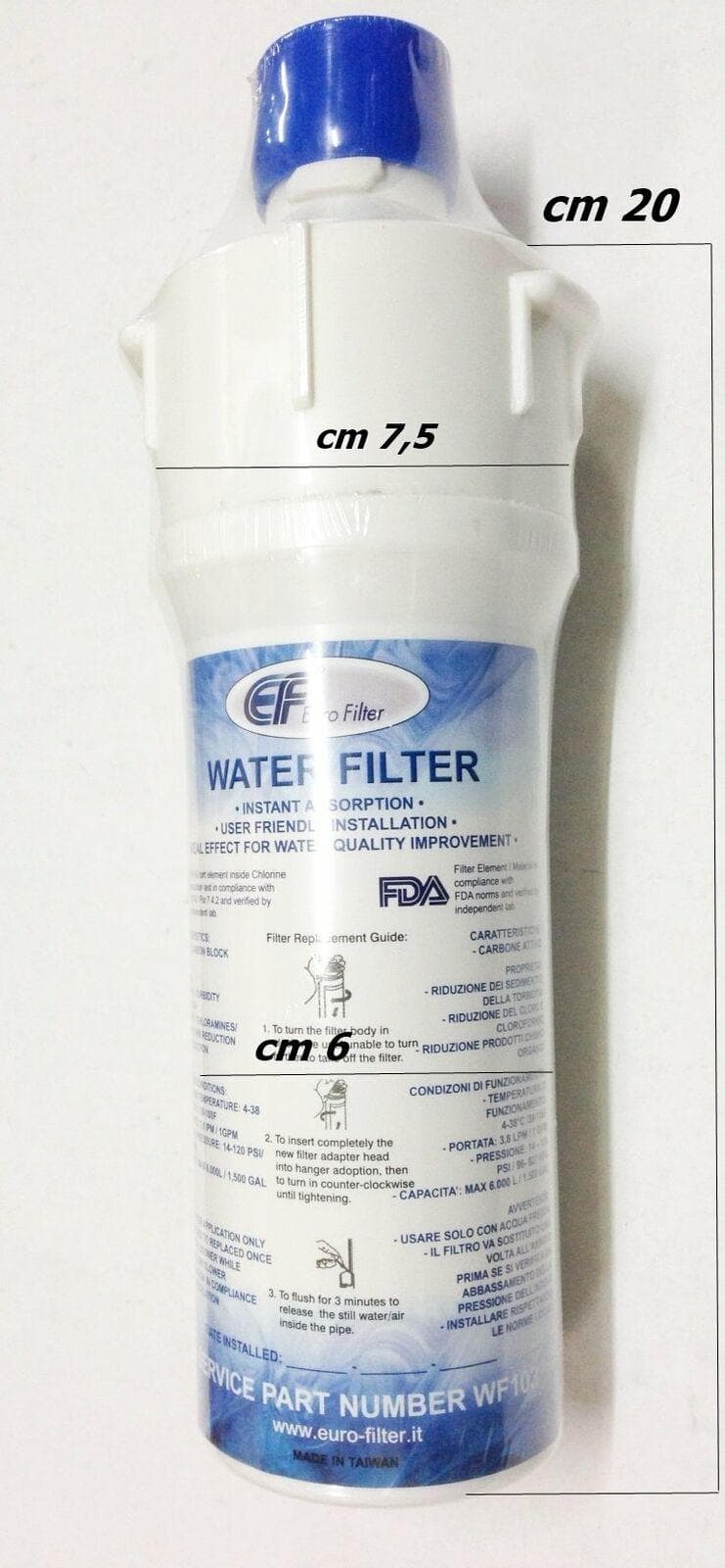 FILTRO FRIGORIFERO REX ELECTROLUX 50289644002 COMMERCIALE CD 03187500 in prodotto EuroStore07 - Alatri, commercioVirtuoso.it