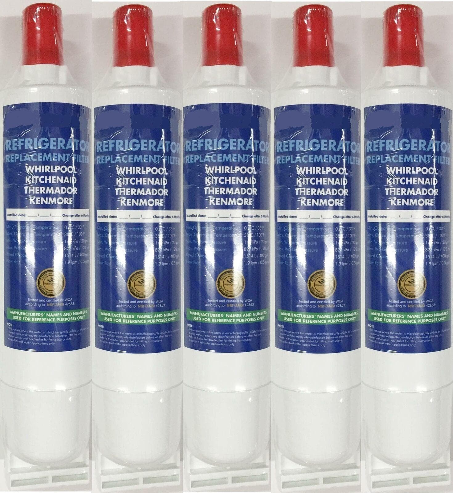 5 FILTRI ACQUA WHIRLPOOL PURE FIRST ADATTO 480181700086 484000008552 ** FF 1 in prodotto EuroStore07 - Alatri, commercioVirtuoso.it