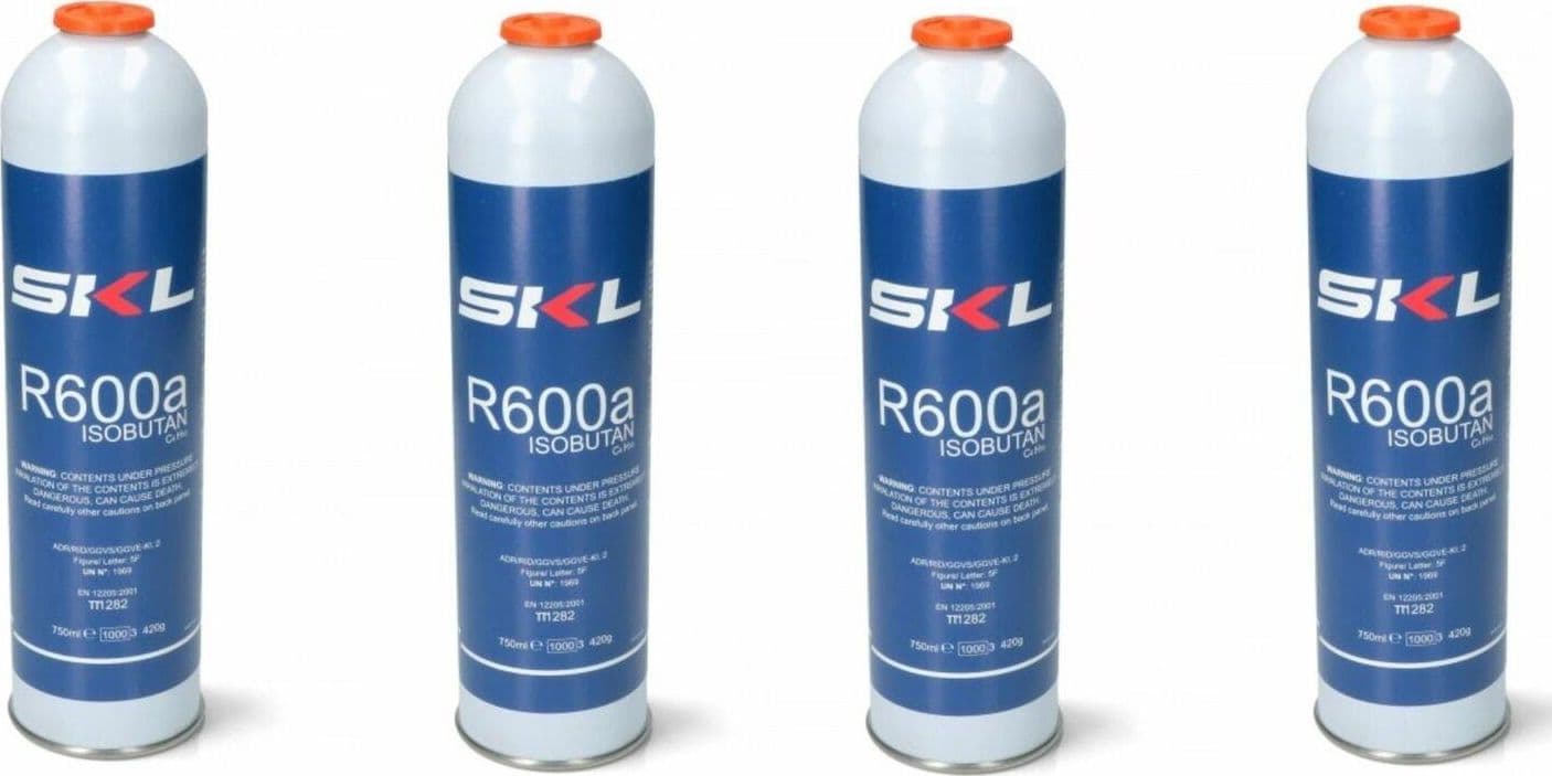 BOMBOLA GAS R 600 REFRIGERANTE FRIGORIFEO E FREEZER R600 - R600A 420 GR 4 PZ in prodotto EuroStore07 - Alatri, commercioVirtuoso.it