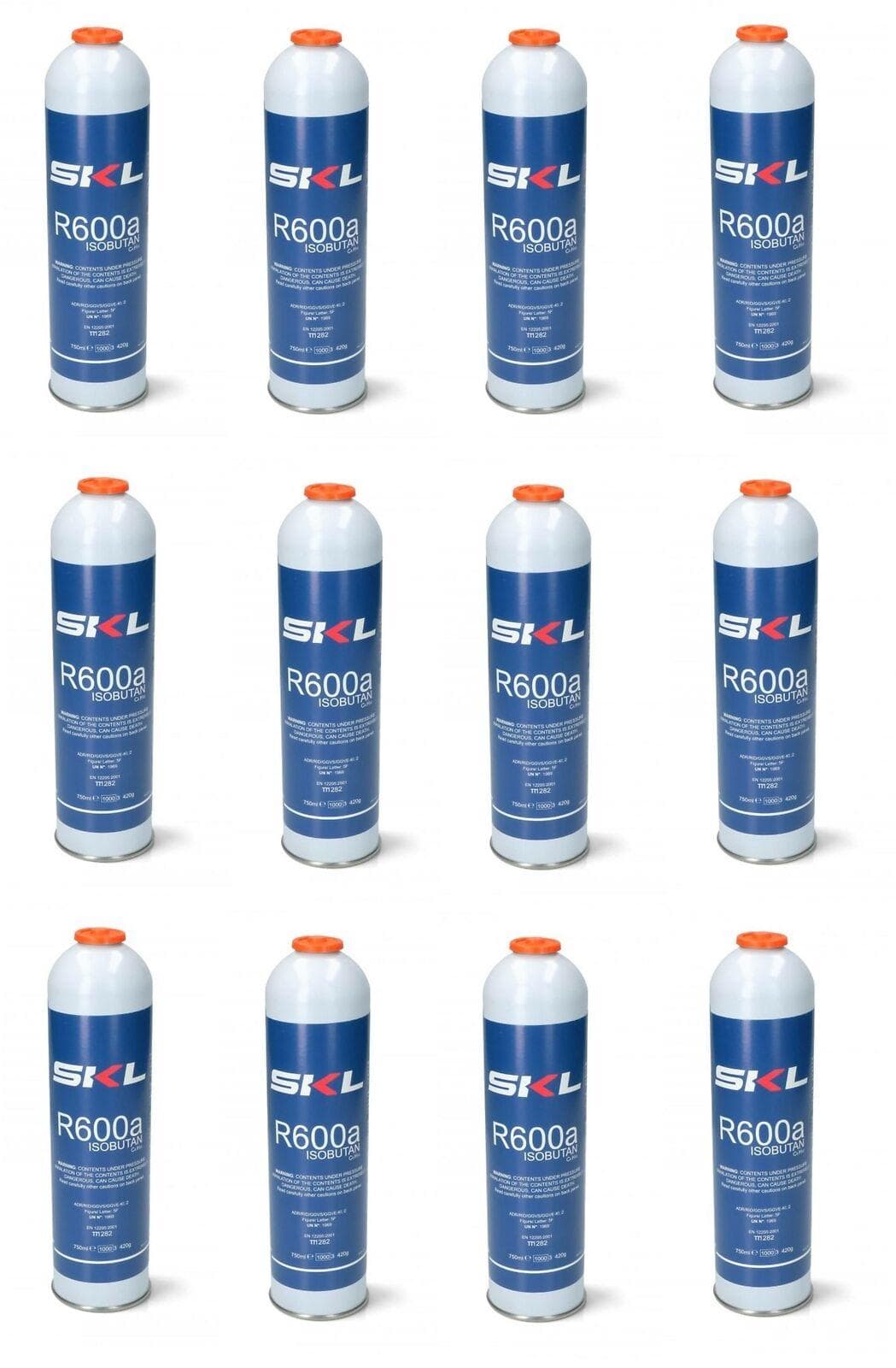 12 PZ BOMBOLA GAS REFRIGERANTE FRIGO E FREEZER R600 - R600A 420 GR OM REF000UN in prodotto EuroStore07 - Alatri, commercioVirtuoso.it