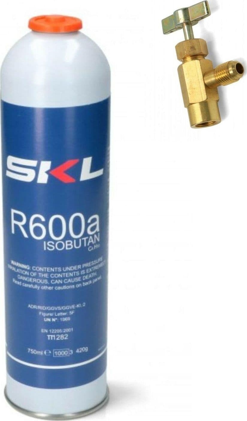 1 PZ BOMBOLA + RUBINETTO GAS REFRIGERANTE FRIGO FREEZER R600 420 GR in prodotto EuroStore07 - Alatri, commercioVirtuoso.it