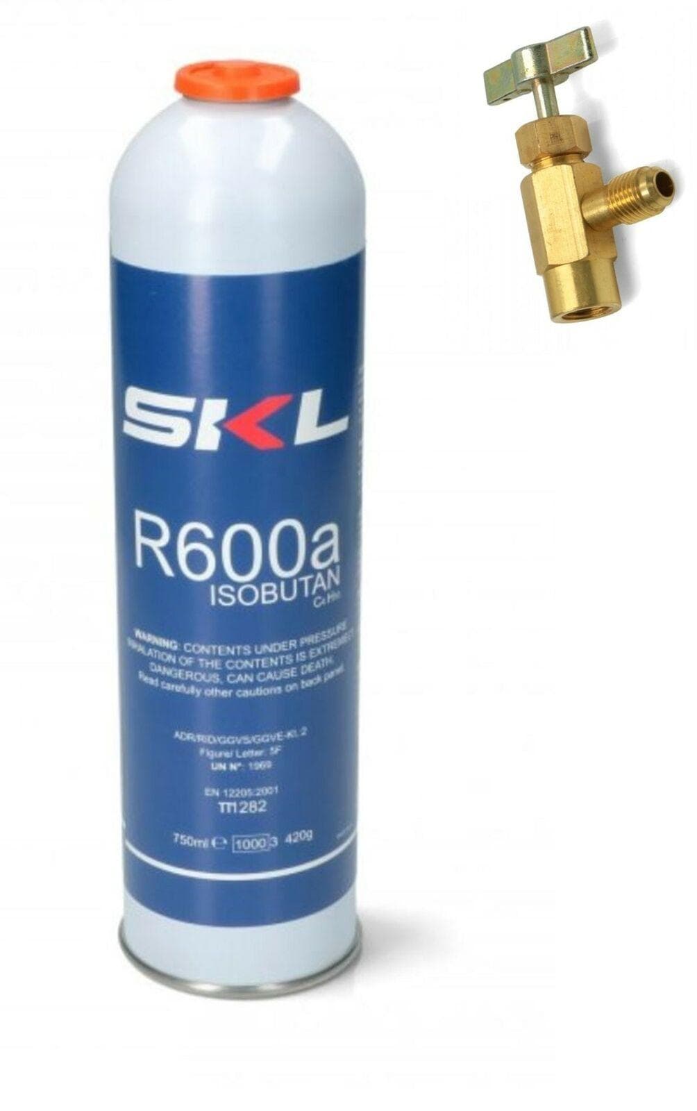 1 PZ BOMBOLA + RUBINETTO GAS REFRIGERANTE FRIGO FREEZER R600 420 GR in prodotto EuroStore07 - Alatri, commercioVirtuoso.it