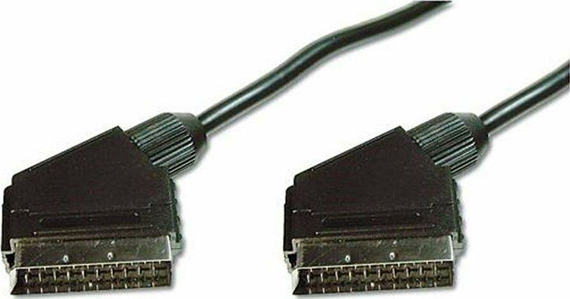 CAVO SCART 1,5m 1 PEZZO 21 PIN PRESA TV DECODER DVB-T LETTORE DVD VHS SCHERMATO in prodotto EuroStore07 - Alatri, commercioVirtuoso.it