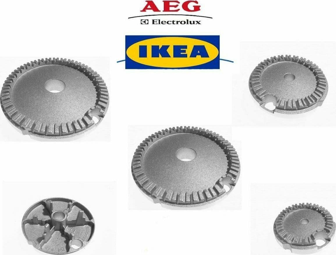 AEG - IKEA BRUCIATORI CUCINA A GAS PIANO COTTURA 5 FUOCHI 2 G + 2 M B 4460 in prodotto EuroStore07 - Alatri, commercioVirtuoso.it