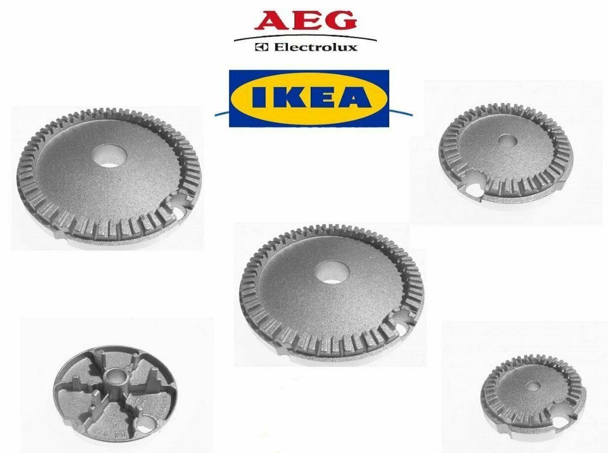 AEG - IKEA BRUCIATORI CUCINA A GAS PIANO COTTURA 5 FUOCHI 2 G + 2 M B 4460 in prodotto EuroStore07 - Alatri, commercioVirtuoso.it
