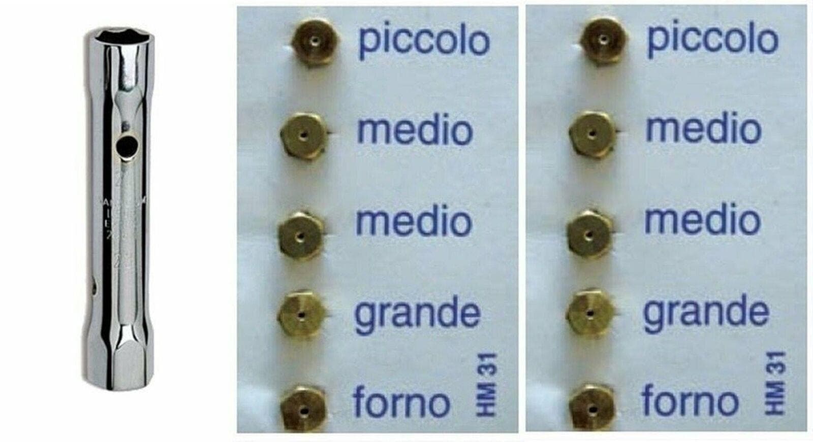 10 UGELLI UNIVERSALI A GAS BOMBOLA GPL CUCINE GAS + CHIAVE A TUBO 6 / 7 2 MEDI in prodotto EuroStore07 - Alatri, commercioVirtuoso.it