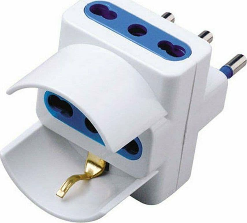 ADATTATORE 3 POSTI SPINA 16 A A MURO GARNDE PRESA SCHIUKO FER 109178 in prodotto EuroStore07 - Alatri, commercioVirtuoso.it