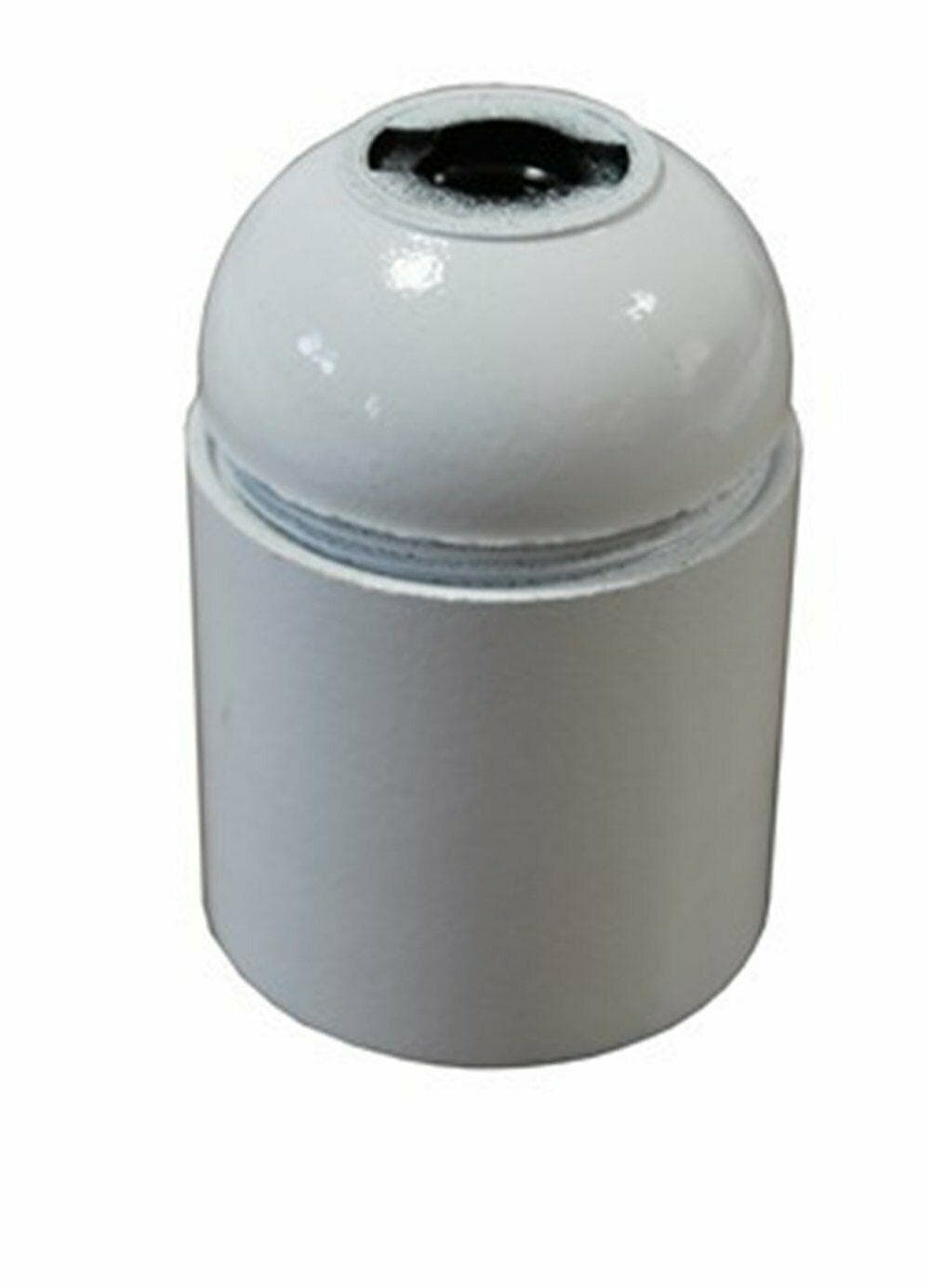 PORTALAMPADA E 27 COLORE BIANCO 1 PEZZO IN BAKELITE ATTACCO GRANDE FE 88909 in prodotto EuroStore07 - Alatri, commercioVirtuoso.it