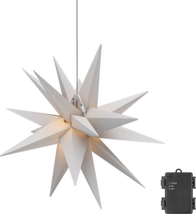 Stella di Natale LED 3D &oslash 56 cm Funzionamento a Batteria in Catene luminose Scontolo.net - Potenza, commercioVirtuoso.it