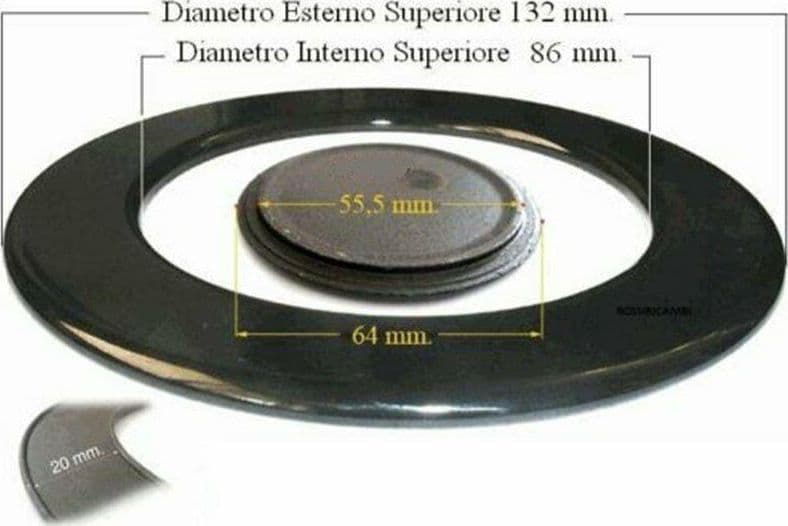 SPARTIFIAMMA PER CUCINA A GAS GERMANIA / LOFRA SMALTATO NERO LUCIDO COD S 3219 in prodotto EuroStore07 - Alatri, commercioVirtuoso.it