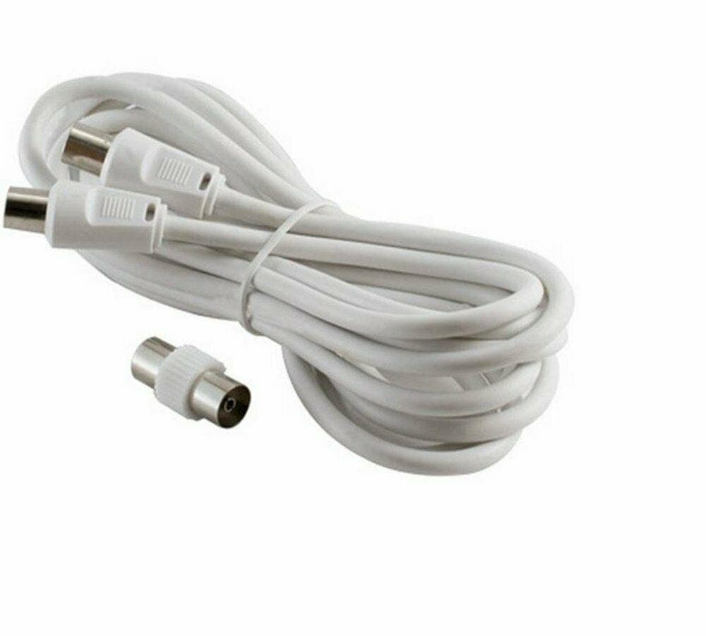 CAVO ANTENNA TV PROLUNGA MT 5 BIANCO SPINOTTO MASCHIO / FEMMINA FE 232609 in prodotto EuroStore07 - Alatri, commercioVirtuoso.it