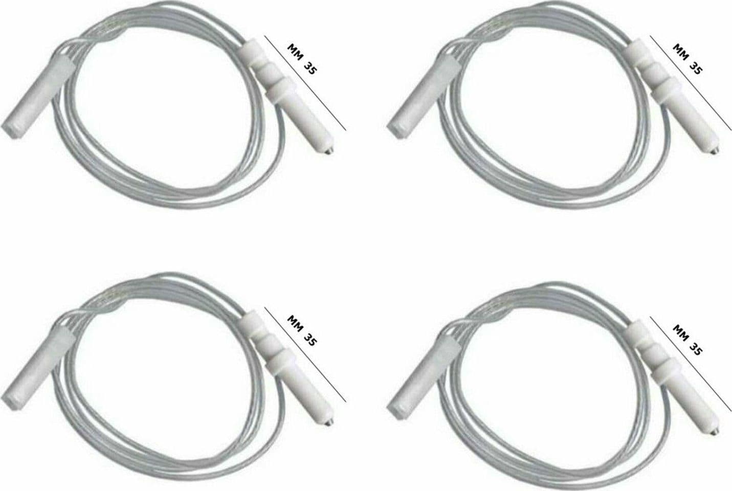 4 PEZZI SMEG GLEM GAS TECNOGAS LOFRA FOSTER CANDELETTA ACCENSIONE MM 35 36.2 in prodotto EuroStore07 - Alatri, commercioVirtuoso.it