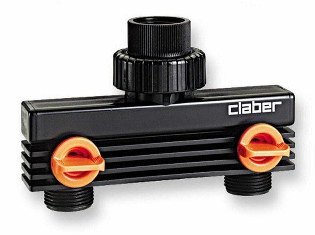 CLABER 91589 PRESA A DUE VIE 3/4' MASCHIO GIARDINO IRRIGAZIONE RUBINETTI in prodotto EuroStore07 - Alatri, commercioVirtuoso.it
