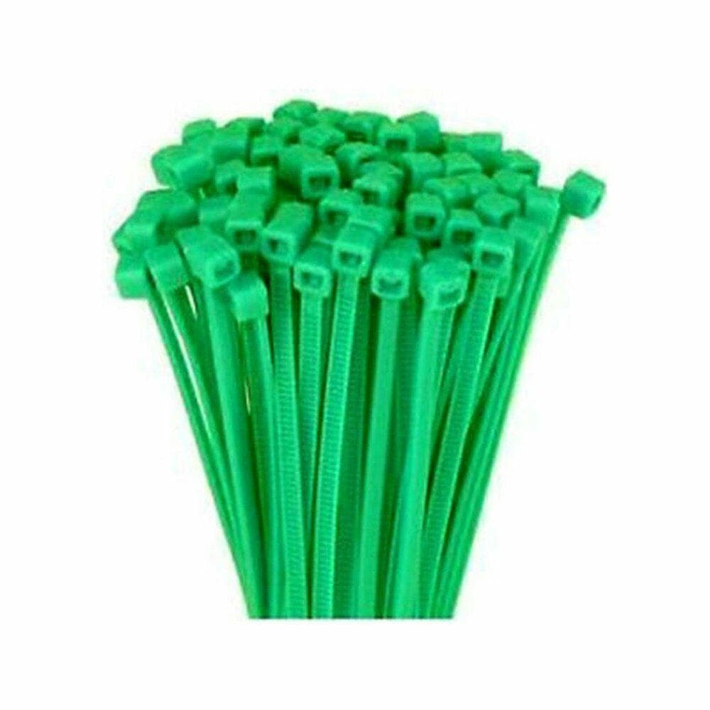 100 FASCETTE AUTOSERRANTI NYLON VERDI MM.4, 8 x 200 CABLAGGIO CAVI FERR 252881 in prodotto EuroStore07 - Alatri, commercioVirtuoso.it