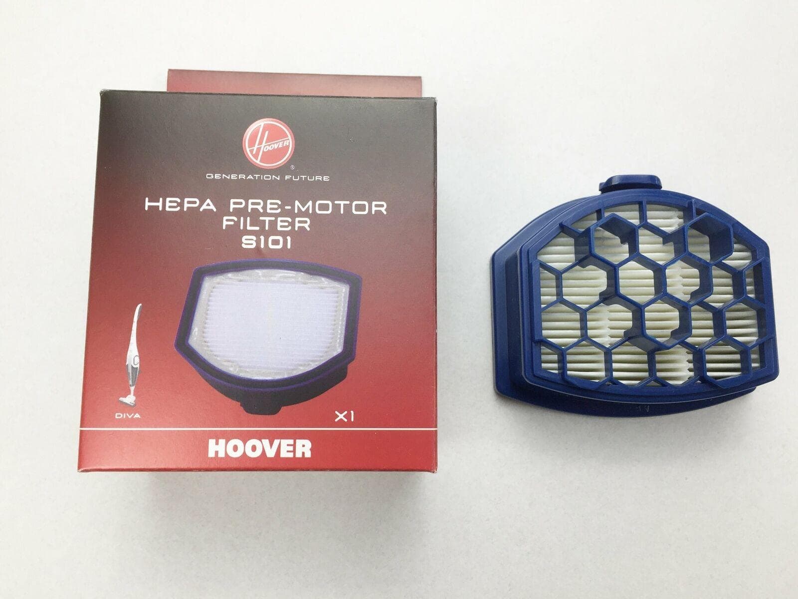 HOOVER DIVA FILTRO EPA ORIGINALE 35601149 ASPIRAPOLVERE PRE MOTORE S 101 in prodotto EuroStore07 - Alatri, commercioVirtuoso.it