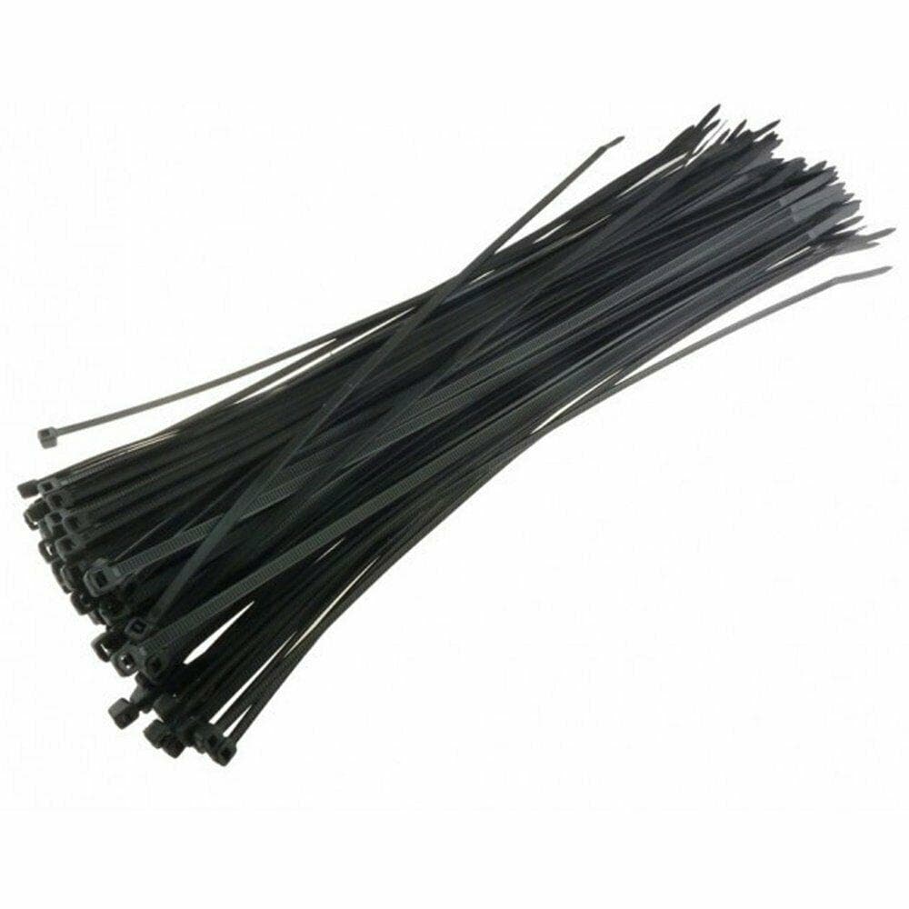 100 FASCETTE AUTOSERRANTI NYLON NERE MM 7,6x250 CABLAGGIO CAVI FERR 298025 in prodotto EuroStore07 - Alatri, commercioVirtuoso.it