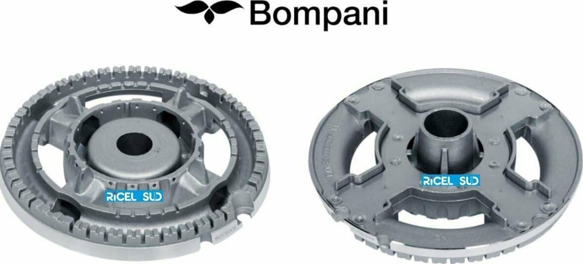 BOMPANI BRUCIATORE TRIPLA CORONA CUCINA PIANO COTTURA diam mm 105 B 3216 in prodotto EuroStore07 - Alatri, commercioVirtuoso.it