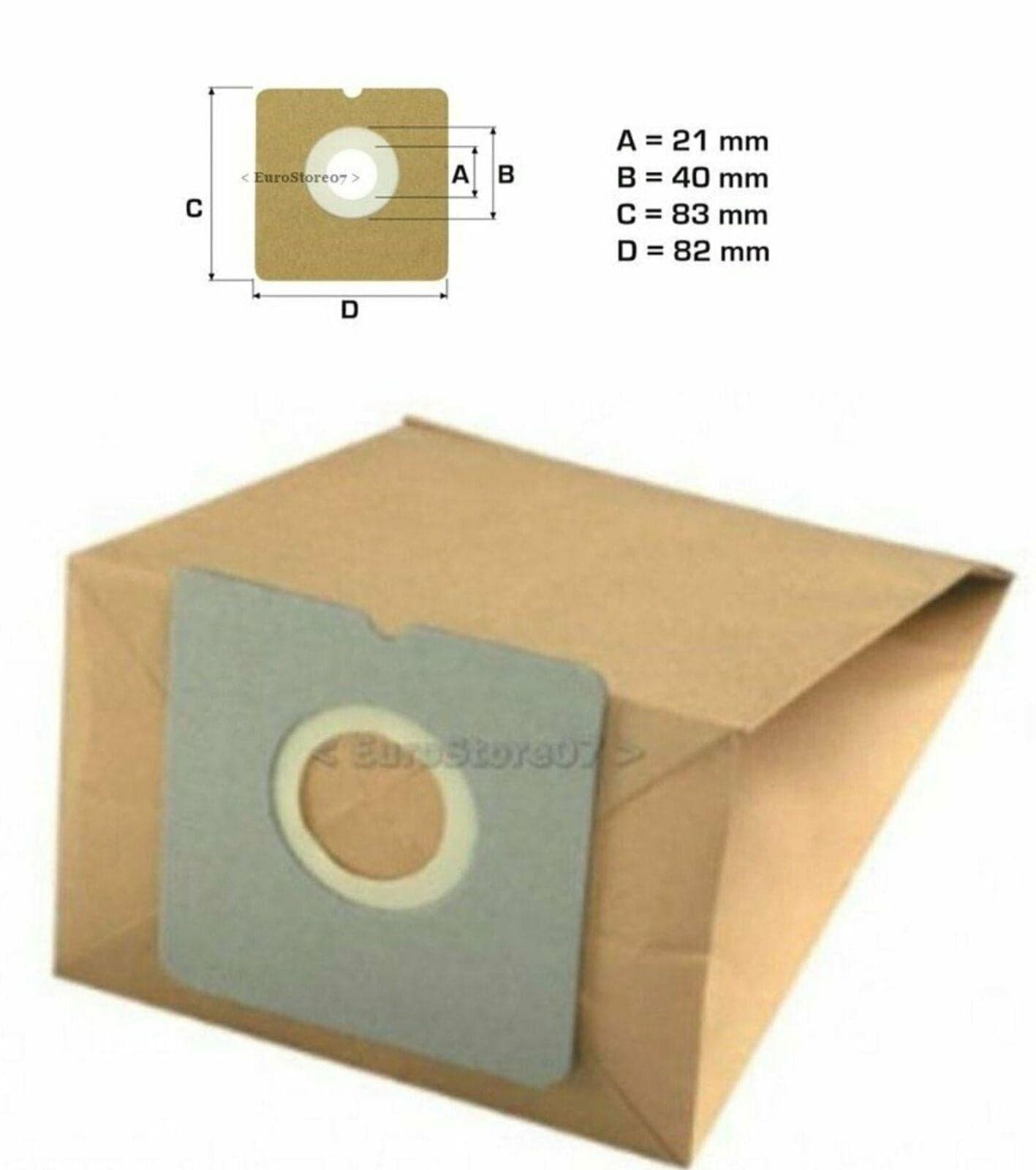 8 SACCHETTI ASPIRAPOLVERE ADATTI MARCA INCONTRO ASP801 IM 11 in prodotto EuroStore07 - Alatri, commercioVirtuoso.it