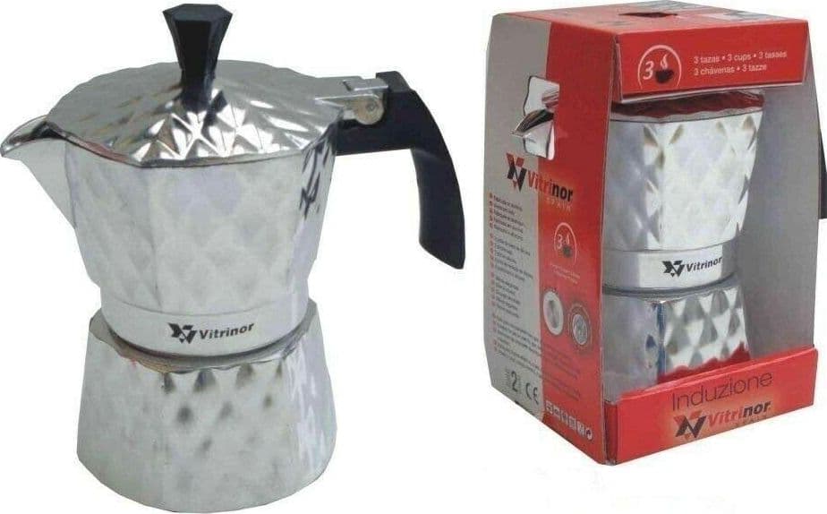 CAFFE' CAFFETTIERA PER INDUZIONE RAPIDA 3 TZ. ALLUMINIO PRA 0067167 in prodotto EuroStore07 - Alatri, commercioVirtuoso.it