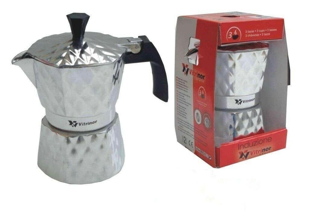 CAFFE' CAFFETTIERA PER INDUZIONE RAPIDA 3 TZ. ALLUMINIO PRA 0067167 in prodotto EuroStore07 - Alatri, commercioVirtuoso.it
