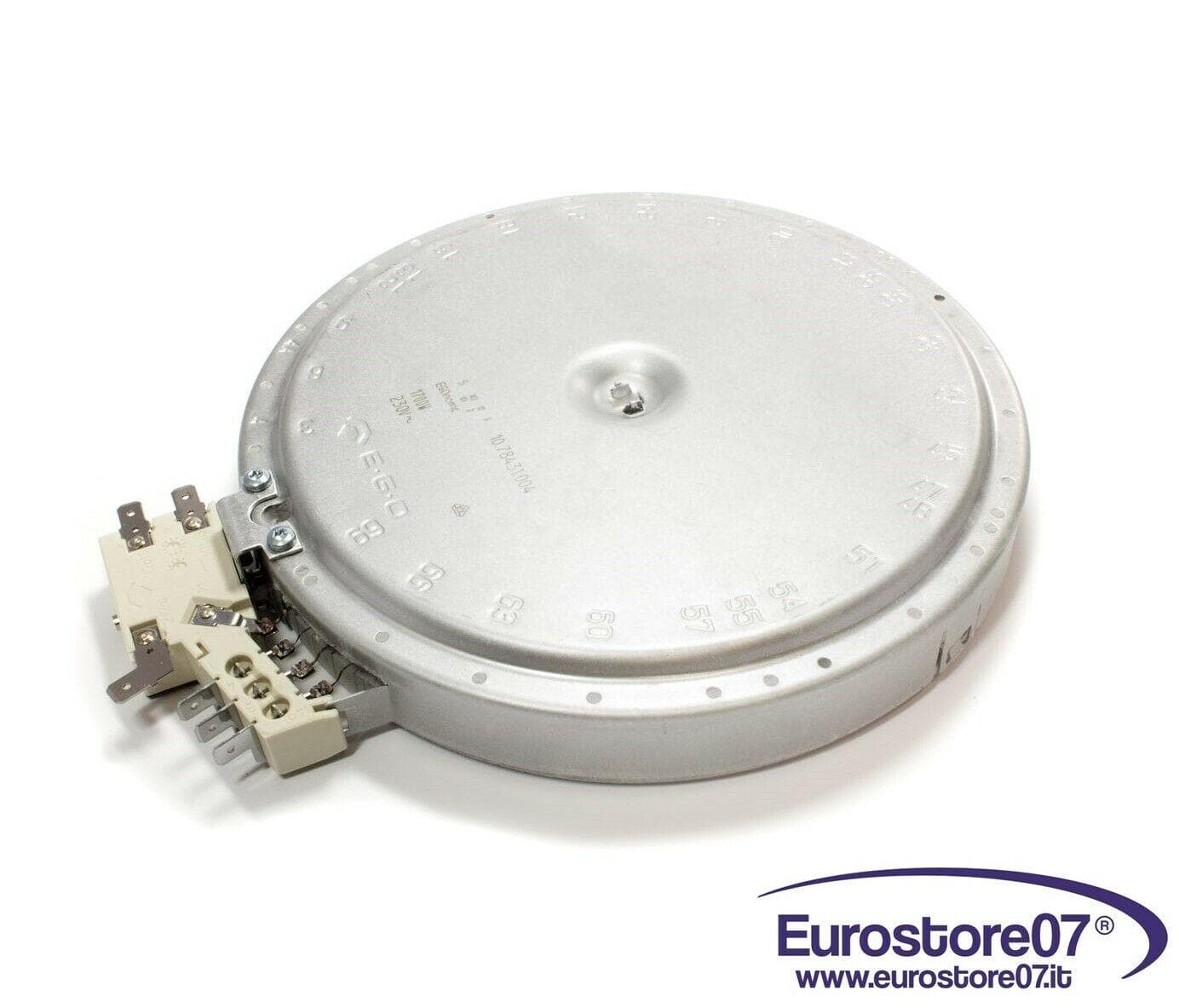 PIASTRA ELETTTRICA EGO 10.78431.004 1700W Ø175MM PIANO COTTURA VETRO OM COK048UN in prodotto EuroStore07 - Alatri, commercioVirtuoso.it