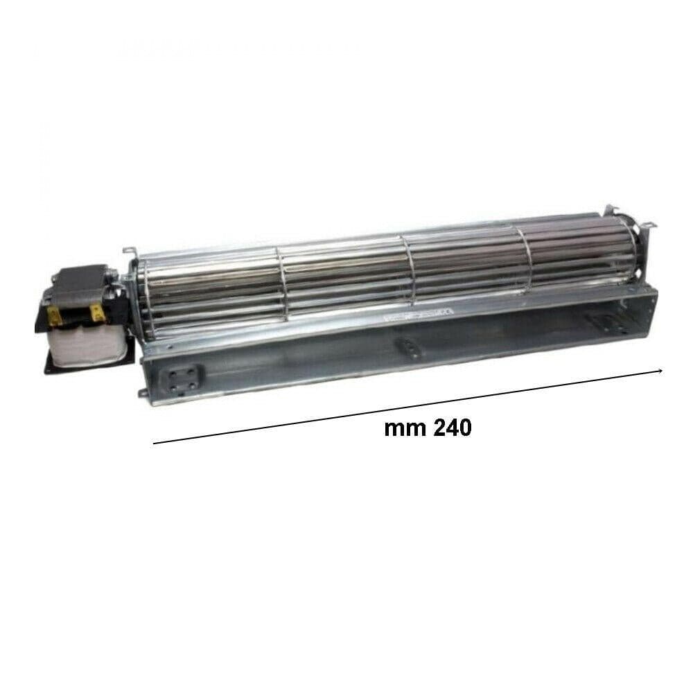 VENTOLA CM 24 TANGENZIALE MOTORE SINISTRO PER FORNO STUFA LEGNA PELLET SP 302 in prodotto EuroStore07 - Alatri, commercioVirtuoso.it