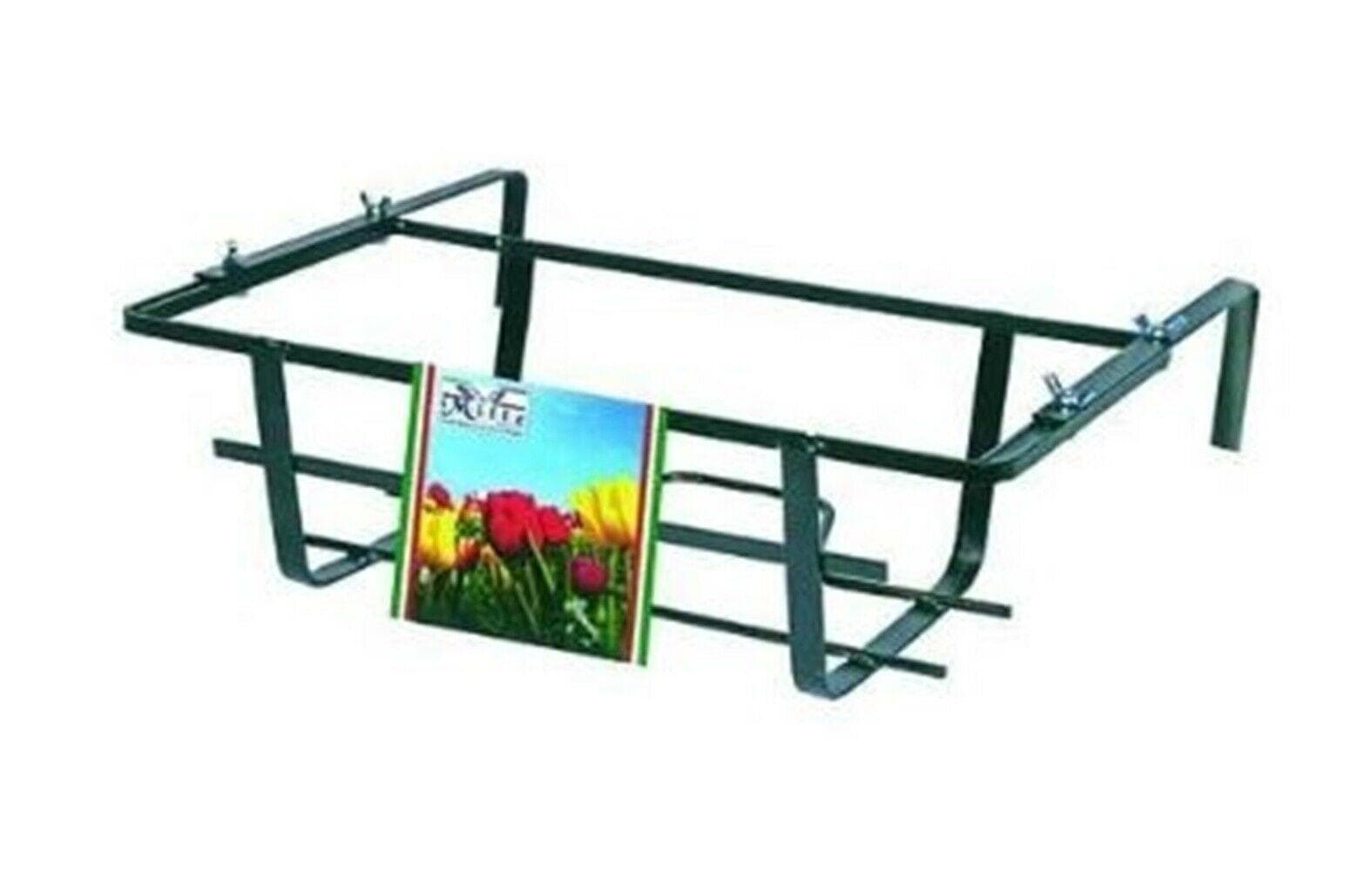 BALCONIERA REGOLABILE IN FERRO CM 60 NERO PORTA VASO cm.60x20x18h. FER 253956 in prodotto EuroStore07 - Alatri, commercioVirtuoso.it