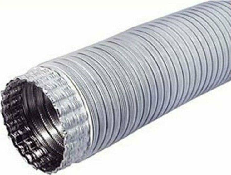 TUBO IN ALLUMINIO BIANCO 1 MT ESTENSIBILE FINO 3 MT DIAMETRO 10 CM DF 703108 in prodotto EuroStore07 - Alatri, commercioVirtuoso.it