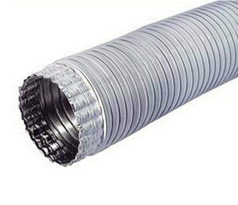 TUBO IN ALLUMINIO BIANCO 1 MT ESTENSIBILE FINO 3 MT DIAMETRO 10 CM DF 703108 in prodotto EuroStore07 - Alatri, commercioVirtuoso.it