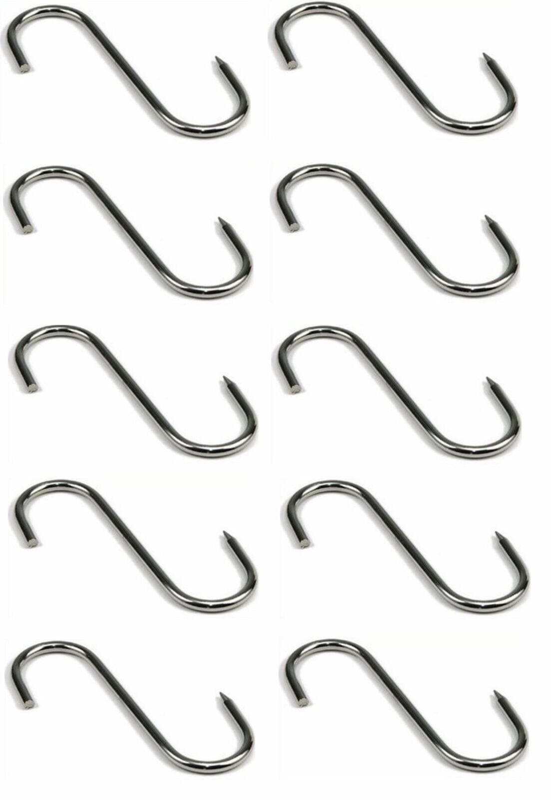 GANCIO ø mm.3x80 10 PZ INOX ALIMENTI MACELLAIO PROSCIUTTI INSACCATI FERR 85373 in prodotto EuroStore07 - Alatri, commercioVirtuoso.it