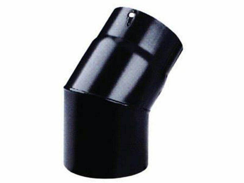 GOMITO STUFA LEGNA DIAM 16 A 45° NERO OPACO PESANTE MM.1,2 -- FER 270861 in prodotto EuroStore07 - Alatri, commercioVirtuoso.it