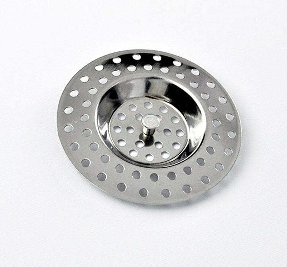 FILTRO GRIGLIA LAVANDINO CUCINA BAGNO UNIVERSALE INOX COM POMELLO SVANERA 7108 in prodotto EuroStore07 - Alatri, commercioVirtuoso.it