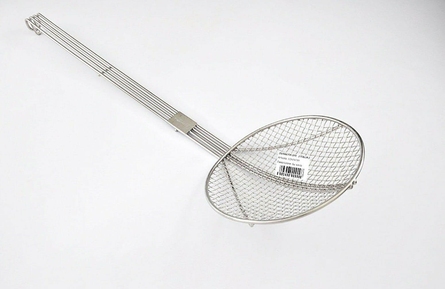 SCHIUMAROLA FRITTI DIAM CM 18 INOX 18/C LUNGHEZZA 57 CM 7674 in prodotto EuroStore07 - Alatri, commercioVirtuoso.it