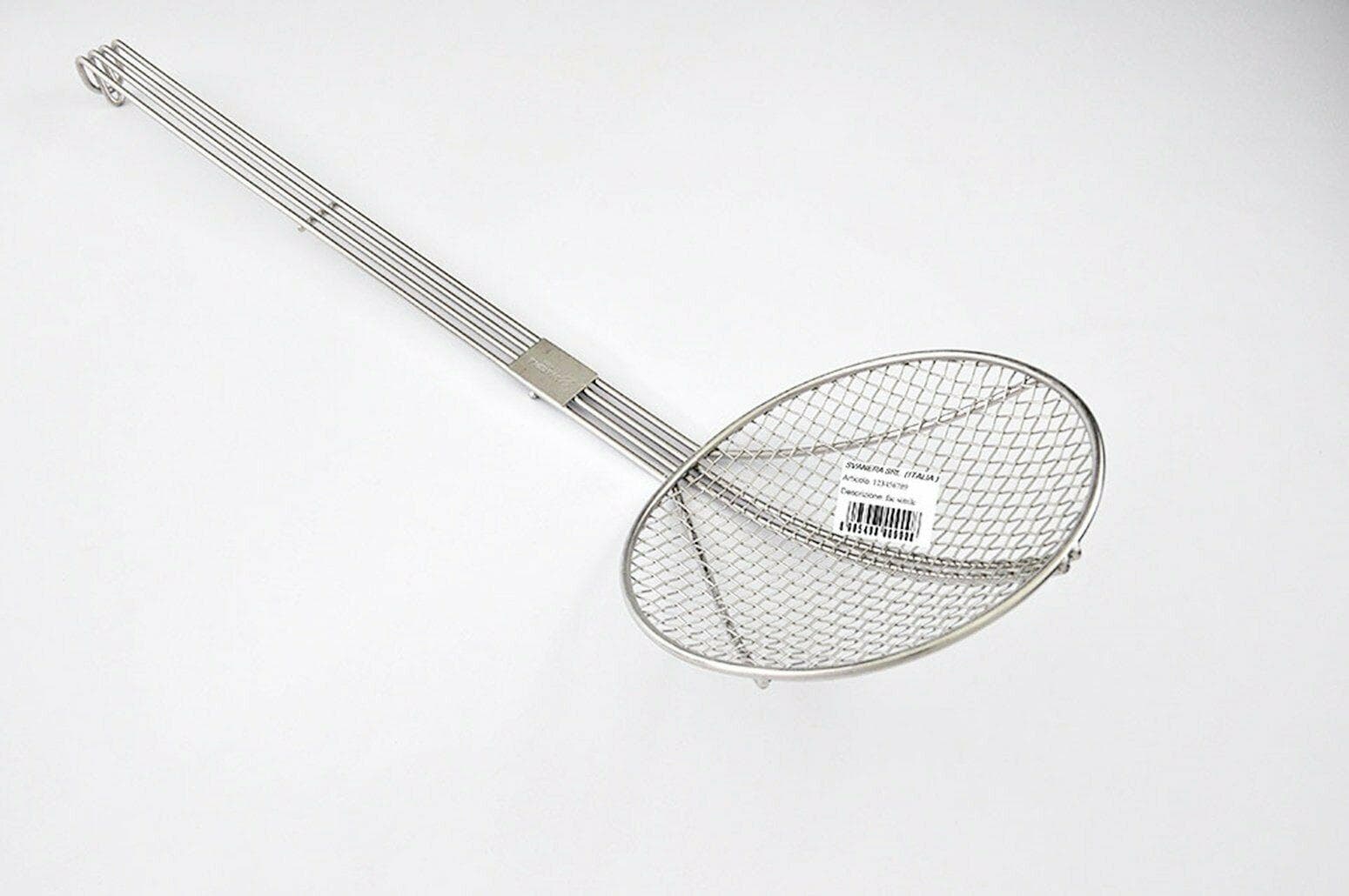 SCHIUMAROLA FRITTI DIAM CM 18 INOX 18/C LUNGHEZZA 57 CM 7674 in prodotto EuroStore07 - Alatri, commercioVirtuoso.it