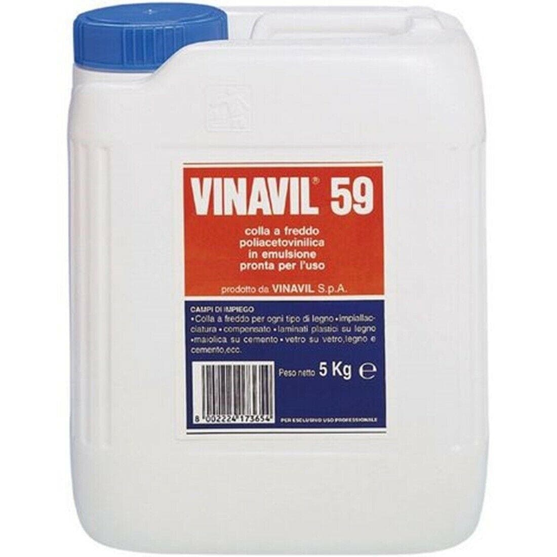 COLLA VINAVIL 59 5 KG LEGNO CARTA SUGHERO TELA PIASTRELLE FER 74681 in prodotto EuroStore07 - Alatri, commercioVirtuoso.it