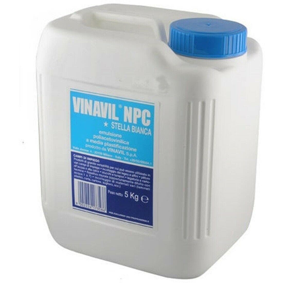 COLLA VINAVIL NPC 5 KG LEGNO CARTA SUGHERO TELA NO SOLVENTI TAPPO BLU FER 74667 in prodotto EuroStore07 - Alatri, commercioVirtuoso.it