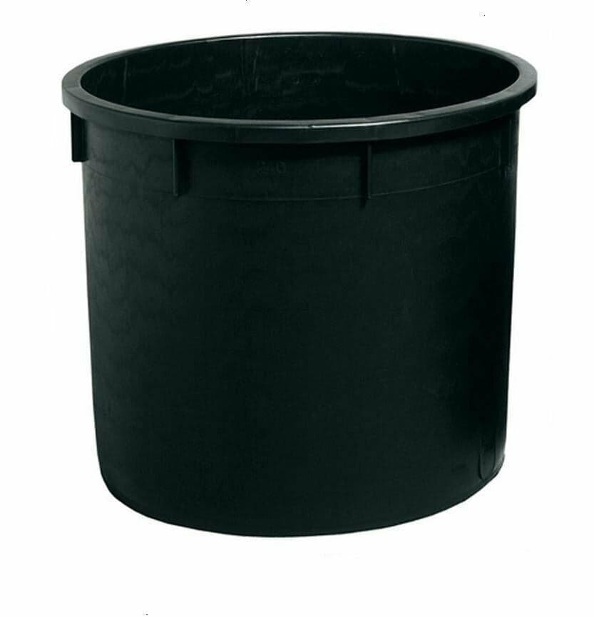MASTELLO MASTELLONE LT 350 TONDO PER PIANTE VIVAI COLORE NERO FERR 122191 in prodotto EuroStore07 - Alatri, commercioVirtuoso.it