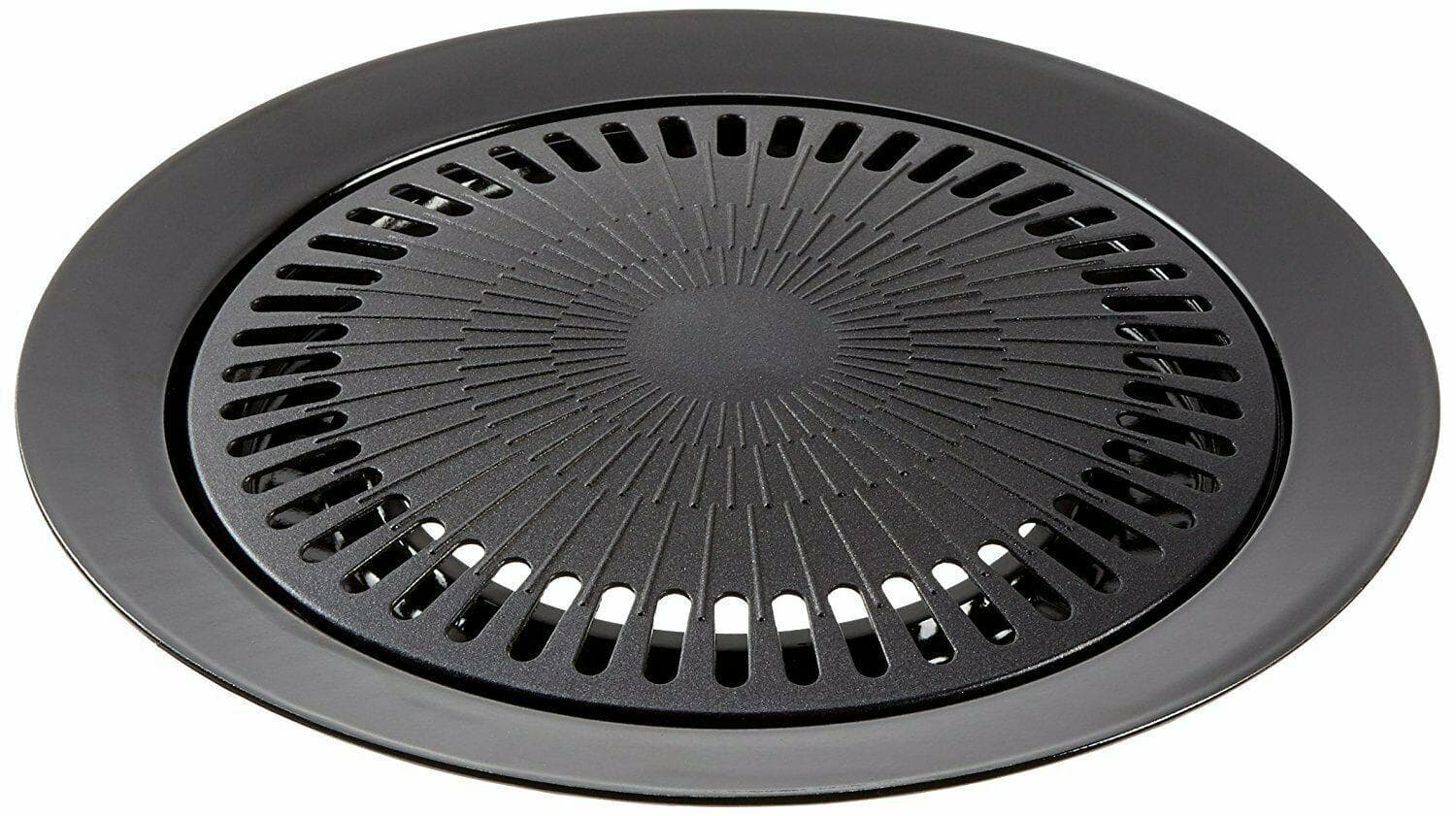 BISTECCHIERA CM 32 GRIL CON ACQUA PER FORNELLO A GAS NO FUMO BARBECUE CAMPEGGIO in prodotto EuroStore07 - Alatri, commercioVirtuoso.it
