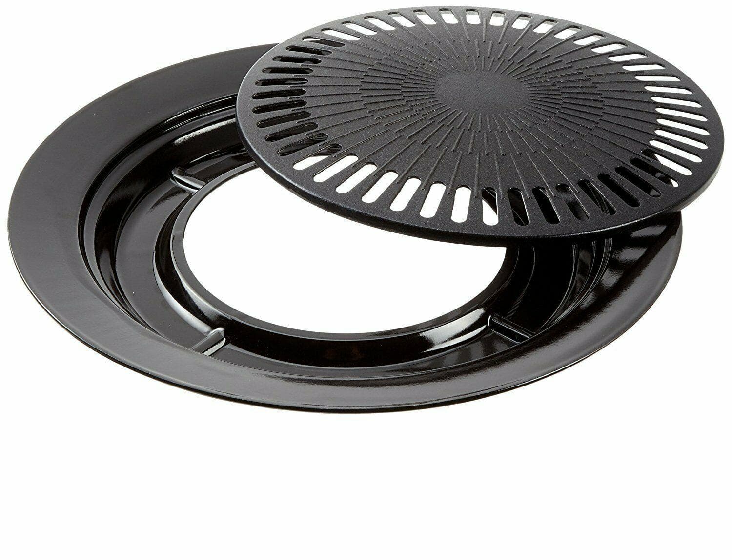 BISTECCHIERA CM 32 GRIL CON ACQUA PER FORNELLO A GAS NO FUMO BARBECUE CAMPEGGIO in prodotto EuroStore07 - Alatri, commercioVirtuoso.it
