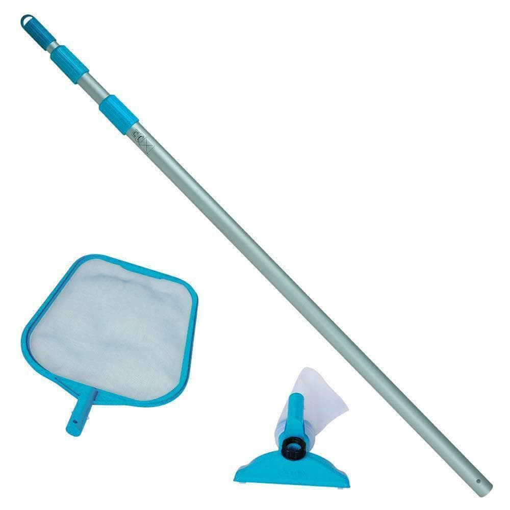 KIT PULIZIA PISCINA RETINO MANICO SPAZZOLA - INTEX 28002 -- FER 220163 in prodotto EuroStore07 - Alatri, commercioVirtuoso.it