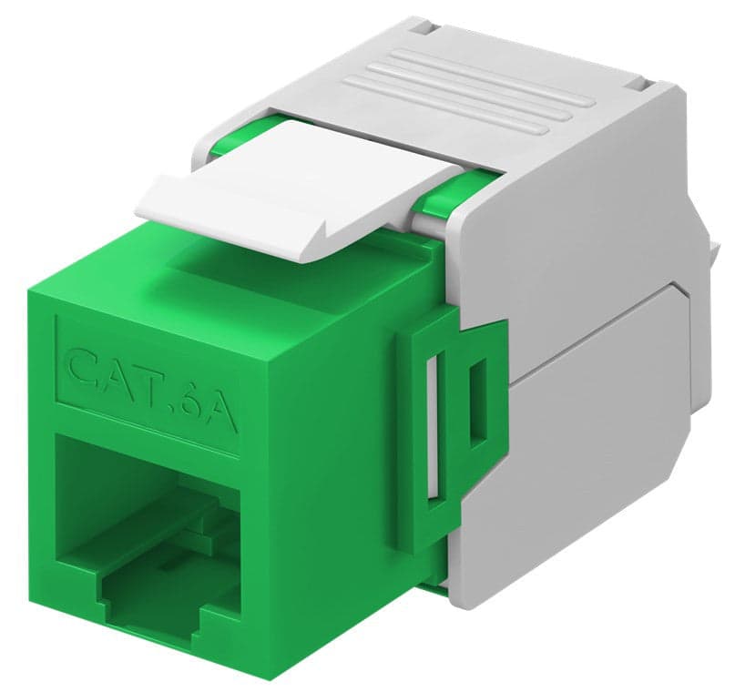 Frutto Keystone RJ45 Cat6A UTP 500MHz Verde in Cavi Ethernet Scontolo.net - Potenza, commercioVirtuoso.it