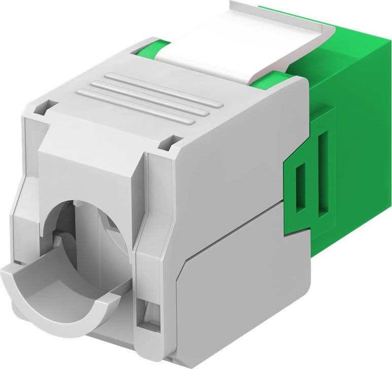 Frutto Keystone RJ45 Cat6A UTP 500MHz Verde in Cavi Ethernet Scontolo.net - Potenza, commercioVirtuoso.it