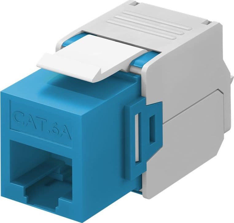 Frutto Keystone RJ45 Cat6A UTP 500MHz Blu in Cavi Ethernet Scontolo.net - Potenza, commercioVirtuoso.it