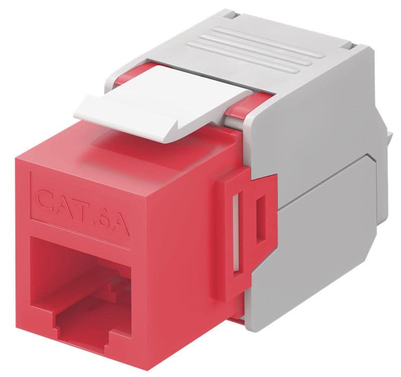 Frutto Keystone RJ45 Cat6A UTP 500MHz Rosso in Cavi Ethernet Scontolo.net - Potenza, commercioVirtuoso.it