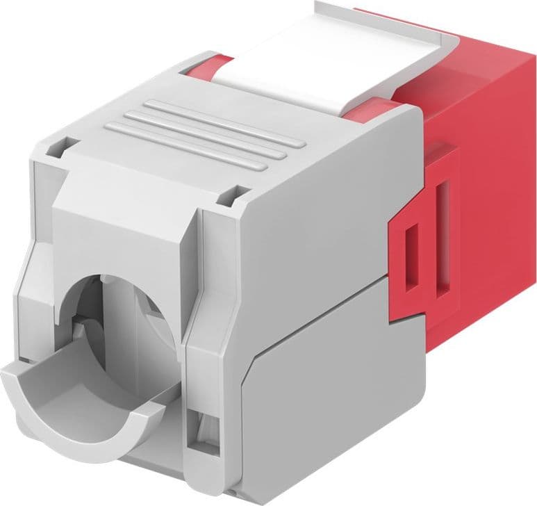 Frutto Keystone RJ45 Cat6A UTP 500MHz Rosso in Cavi Ethernet Scontolo.net - Potenza, commercioVirtuoso.it