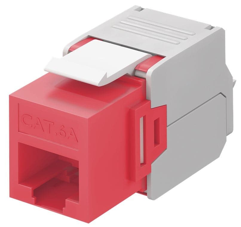 Frutto Keystone RJ45 Cat6A UTP 500MHz Rosso in Cavi Ethernet Scontolo.net - Potenza, commercioVirtuoso.it