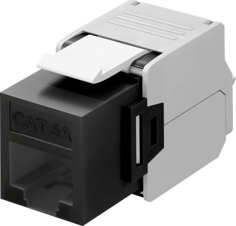 Frutto Keystone RJ45 Cat6A UTP 500MHz Nero in Cavi Ethernet Scontolo.net - Potenza, commercioVirtuoso.it